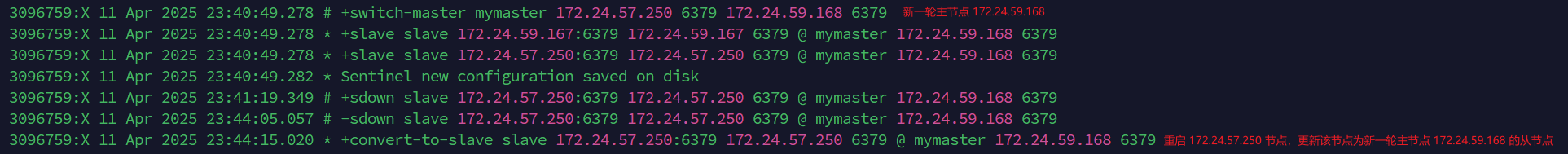 节点更新为从节点